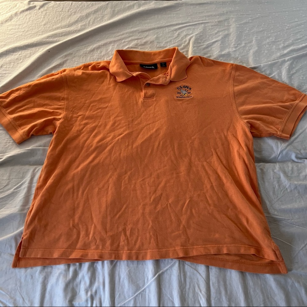 Ashworth US Open Winged Foot VTG Polo 2006 burnt orange XL